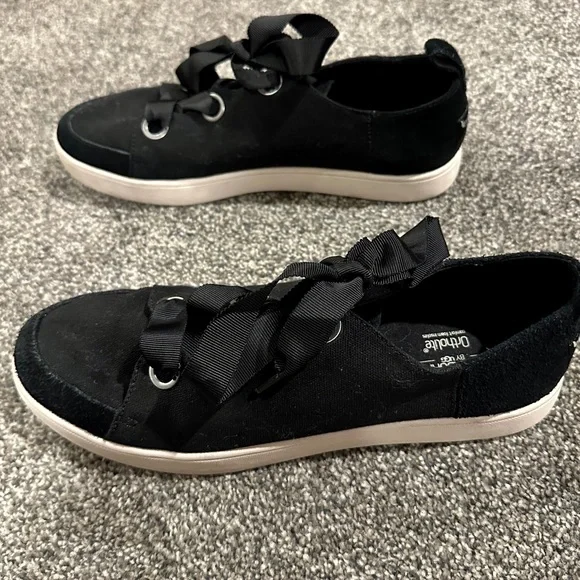 Koolaburra by UGG Women's Penley Sneaker, Black Canvas Lace Up, 10 - Picture 5 of 8